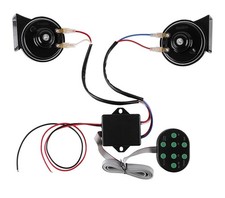 12V 8 Tone Musical Horn Electric Snail Horn for Car Vehicles 8 Sound Control Box Música price