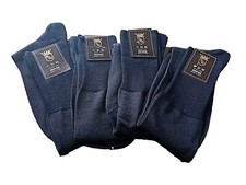 Calcetín Hombre Larga Elegante 50% Lana + 50% Algodón Azul CDM Made IN Italy Pvp Calcetín de hombre price