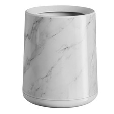 Pequeño cubo de basura decorativo para baño patrón de mármol cesta de basura para oficina Cubos de basura price