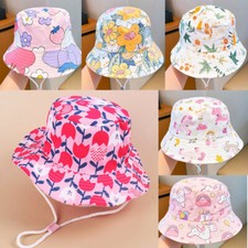 Bebés Niñas Floral Sombrero para el Sol Niños Verano Pescador Cubo Sombreros Gorras de Playa Gorro para bebé price