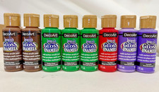 **LIQUIDACIÓN** Decoart VIDRIO y CERÁMICA ESMALTE ACRÍLICO pintura brillo 2oz 59ml Pintura para vidrio price
