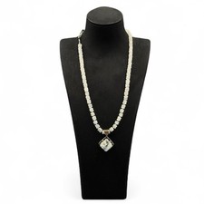 17" Aura Quartz Necklace – Iridescent Crystal Gift – Certified Authentic Swarovski Kolye price