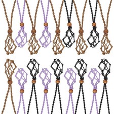 18PCS Crystal Necklace Holder Adjustable Empty Stone Holder Black/Purple/Beige Swarovski Kolye price