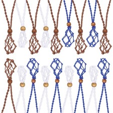 18PCS Crystal Necklace Holder Adjustable Empty Stone Holder Coffee/White/Blue Swarovski Kolye price