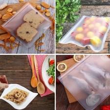 Bolsas de almacenamiento de alimentos de silicona gruesa reutilizables bolsas de congelador con cierre de cremallera Bolsa porta comida price