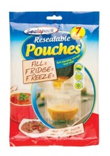 Sealapack 14 bolsas de sopa de alimentos resellables nevera congelador 1 L almacenamiento fruta Bolsa porta comida price