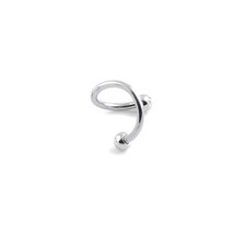 Par de barras espirales torcidas cuerpo piercing oreja tragus hélice lóbulo acero inoxidable Piercing de oro y plata price