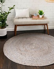 Alfombra gris estilo trenzado alfombra de yute 100 % natural decoración del h... Alfombra de salón price