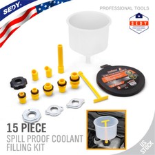 Spill Proof Radiator Coolant Filling Funnel Kit 15-pcs Cooling System fill kit Termosifonlar price