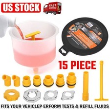 15X Spill Proof Radiator Coolant Filling Funnel Kit Car Fluid Cooling System Termosifonlar price