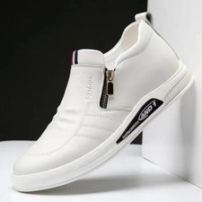 Zapatos Casuales Blancos Para Hombre Zapatillas De Cuero Mod Deportivos Cómodas Zapatos casual de hombre price