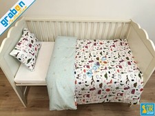 JUEGO DE CAMA 100% ALGODÓN PARA Cama Niño Cuna Cama Edredón Funda y Funda de Almohada 120x150cm Set de funda nórdica para bebé price