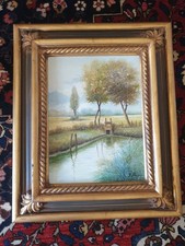 2 CUADROS PINTURA AL OLEO DE PAVAN GIANPAOLO + MARCOS - 30X40cm y 50X61 (Marco) Marcos para cuadros y fotos price