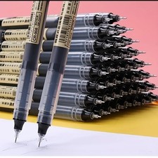 Juego de 10 bolígrafos de gel - Tipo aguja tinta líquida de alta calidad - Suministros de oficina Kalem Seti price