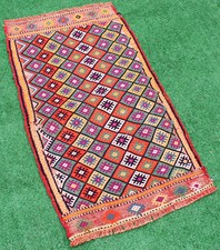 Alfombra Kilim Turca 19''x35'' Tejida a Mano Sivas Mini Cicim Kilim 50x90cm A... Kilim price