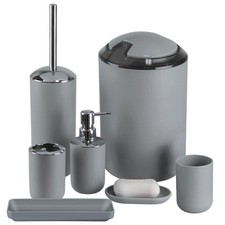 Juego de accesorios de bano gris set de 7 piezas de accesorios para bano Set de accesorios de baño price