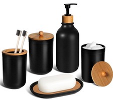 Accesorios de baño Dispensador de jabón y portacepillos Decoración de baño Set de accesorios de baño price