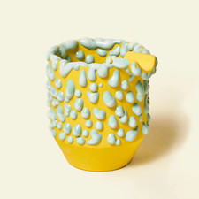 Houseplant Gloopy Ashtray by Seth Rogen - Yellow & Aqua - 108/400 sealed Cenicero price