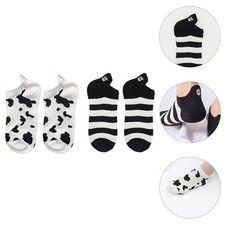 2 Pares Calcetines Cortos Niña Elegante Patrón Vaca Calcetines Algodón Calcetines Niña Calcetín Calcetines cortos price
