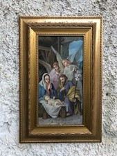 Quadro antico -Natività- dipinto a olio su tela Dipinto a Olio price
