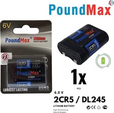 Batería fotográfica PoundMax de iones de litio 2CR5 Super 6 V de alta capacidad Baterías para cámaras digitales price