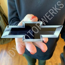 CHEVY BOW TIE GM BLACK BOWTIE METAL MAGNET EMBLEM ART 6" X 2" Papyon price