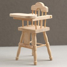 1:12 Dollhouse Mini Dining Chair High Chair baby Dining Chair Kichen Decor ! WIN Standart Sandalye price