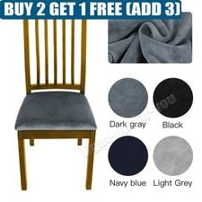 Fundas de asiento de silla de comedor elásticas de terciopelo protectores elásticos extraíbles Standart Sandalye price