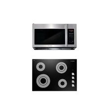 Cosmo 30 pulgadas. Estufa y microondas eléctricos de vidrio cerámico Drop-In con juego de ventilador de ventilación Ankastre Setler price
