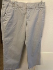 Pantalones capri mujer Sonoma ajuste original relajado gris algodón 6 Pantaloni Capri Mujer price