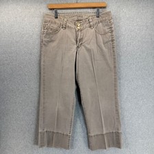Pantalones capri Christopher Blue para mujer color marrón tostado beige informales todos los días talla 10 Pantaloni Capri Mujer price