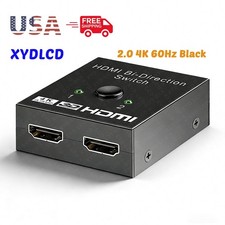 Cable divisor conmutador HDMI bidireccional 4K 2.0HUB HDCP 2x1 1x2 entrada salida Hub y Switch price