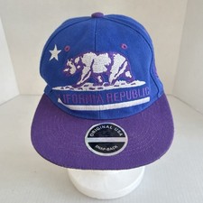 Gorra para hombre California Republic azul púrpura SnapBack talla ajustable Gorro Hombre price