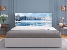 Cabecero Cama Paisaje Helado | PVC 5mm | Fácil colocación | Ligero | Cabecero Cama price