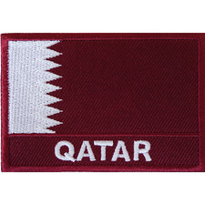 Bandera de Qatar Hierro en Parche Costura en Ropa Medio Oriente Doha Árabe Bordada Insignia Ferri de Stiro price