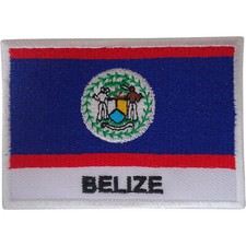 Parche de bandera de Belice hierro a coser sobre ropa bolsa Caribe América insignia bordada Ferri de Stiro price