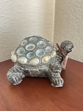 TUVAL Tortuga Cemento Jardín Estatua Árbol Japonés Hawaiano Opihi Limpet Seashells Tuval price
