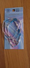 Accesorios Moda Pulsera Cuentas Con Dijes Color Plata y Turquesa Bijuteri Bilezik price