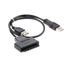 Cable convertidor de disco duro USB 2.0 a adaptador de 7 pines y 15 pines para Convertidores y adaptadores para ordenador price