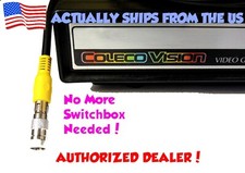 Conector Adaptador TV Colecovision Coleco RF Coaxial - Tipo F ¡Sin Caja de Interruptores! Accesorios TV price