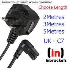 C7 FIGURA 8 PARA Cable de alimentación de red de TV Samsung SKY Q SONY REINO UNIDO ÁNGULO RECTO Accesorios TV price