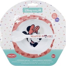 Set Pappa Disney Minnie per Microonde – Piatto Fondo + Cucchiaio per Bambina Cucchiaio Pappa price