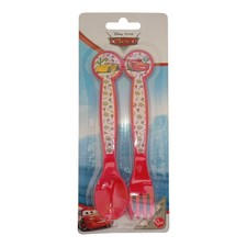 Set Posate Bambino Disney Cars Saetta McQueen Forchetta Cucchiaio Pappa Asilo Cucchiaio Pappa price