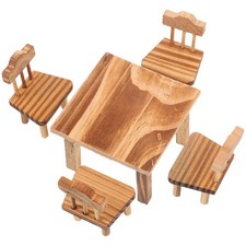 Juego de muebles emulativos decoración silla mesa mini adornos Set Tavolo y Sedie price