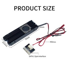 Aluminio M.2 NVMe SATA SSD Disipador de calor Alto Flujo de aire Unidad de estado sólido Refrigerador SSD/ Solid State Drive price