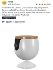 Altavoz de seguridad Furbo Mini cámara inteligente para mascotas ladridos - Nuevo *Sellado* Security Cámaras price