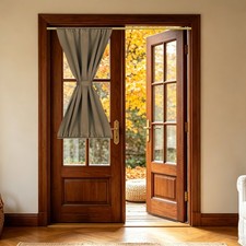 Cortina para puerta francesa 30"x50", opaca, color naranja quemado Cortina opaca price