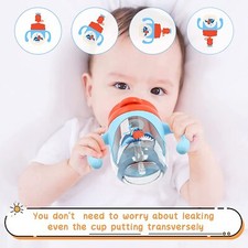 Taza de inicio y taza para sorber niños pequeños 260 ml tazas para bebés con asas bebés a prueba de fugas Vaso- con Boquilla Vaso para bebé price