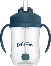Primera taza de paja Milestones Baby, taza de entrenamiento con pajita ponderada, 9 oz/270 ml, Vaso- con Boquilla Vaso para bebé price