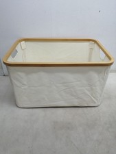 efluky Cesta de Lavandería Plegable 60L, Tela Bambú Cesta de Almacenamiento P... Lavandería Cesta price